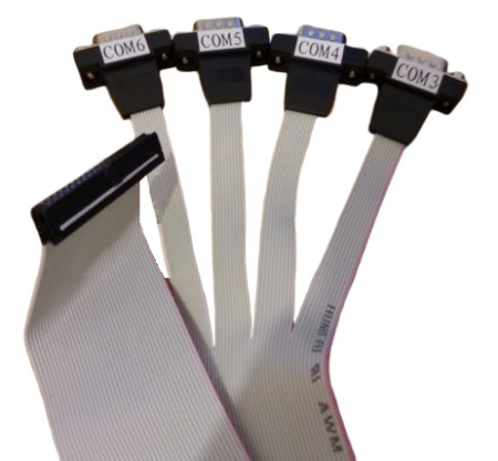 Кабель 1700008876        F Cable IDE#2 40P-2.0/D-SUB 9P(M)*4 35CM