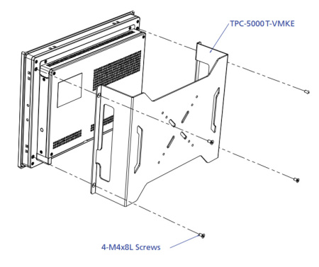 Крепление  TPC-5000T-VMKE      TPC series wallmount kit from 12"~21"